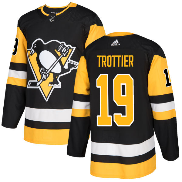 Adidas Penguins #19 Bryan Trottier Black Home Authentic Stitched NHL Jersey